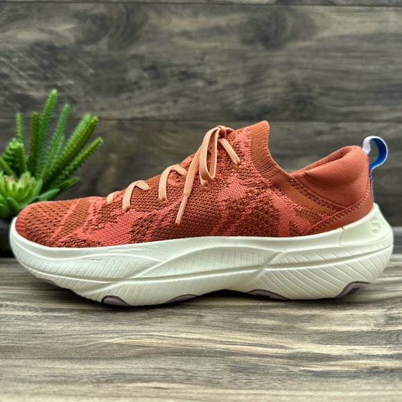 NIB Sorel Explorer 8 39 Blitz Stride Lace Sneaker Warp Red Burnt Orange - Picture 5 of 10